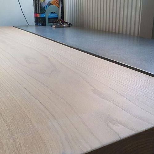 Beton Holz Schreibtisch designer