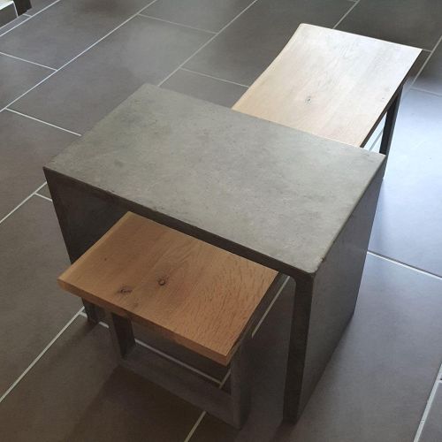 design concrete coffee table duo